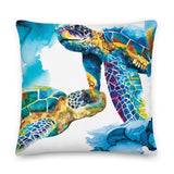 Premium Cushion Cover - Sea Turtles