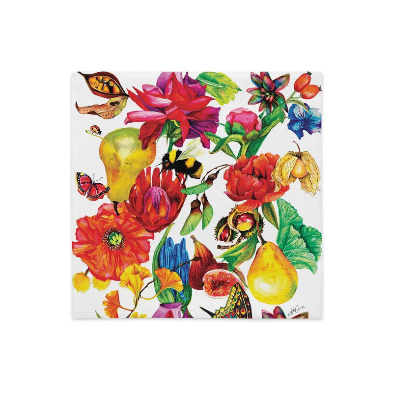Premium Cushion Cover - Vivid Blooms - Katy Carlson Design