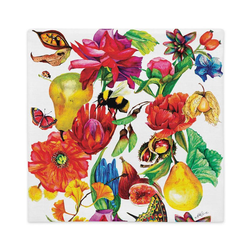 Premium Cushion Cover - Vivid Blooms - Katy Carlson Design