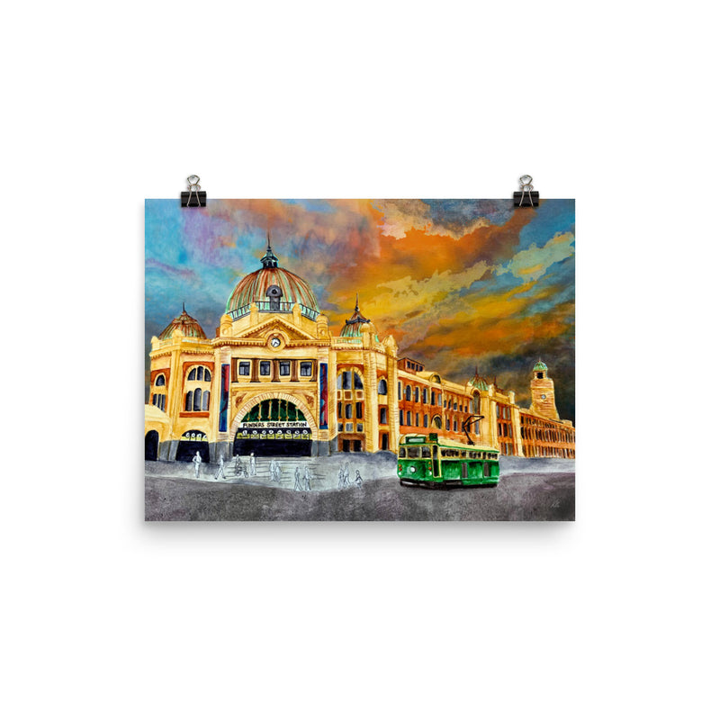Photo poster - Flinders Street Station